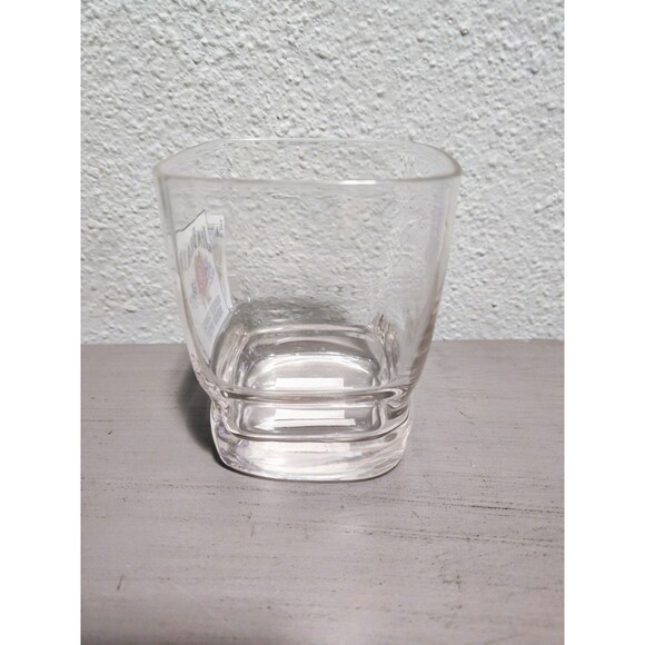 Jim Beam Kentucky Straight Bourbon Whiskey Heavy Square 16 Oz Glass, Poker, EUC - Picture 4 of 6